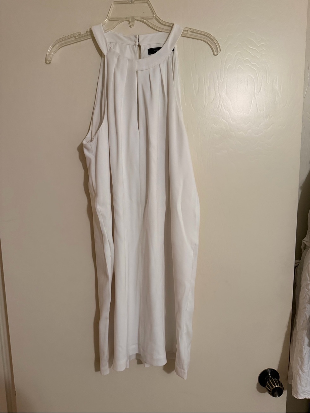 BCBGMaxAzria White Halter Mini Dress